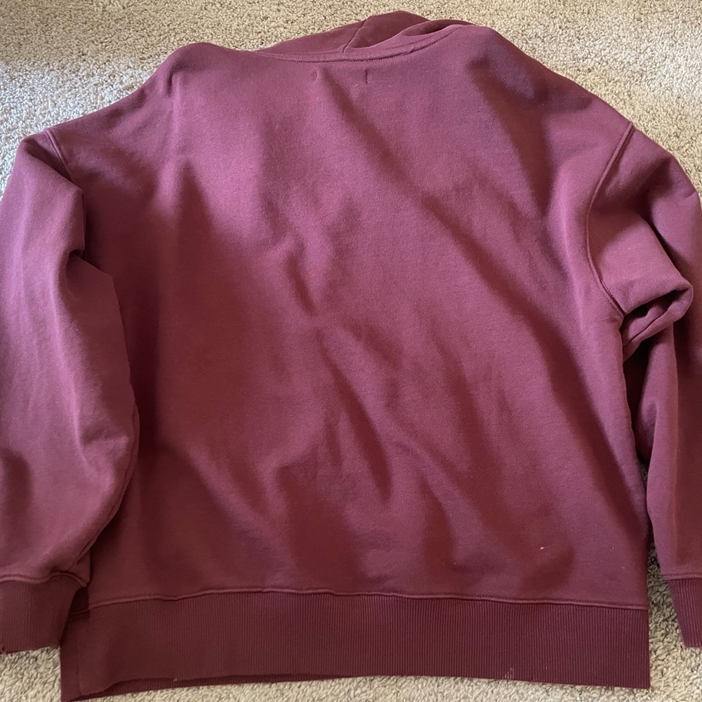 Anine Bing Rust Red Logo Hoodie - Picture 4 of 8